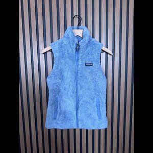 Patagonia Vest XS Womens Blue Teddy Fleece Los Gatos Sleeveless